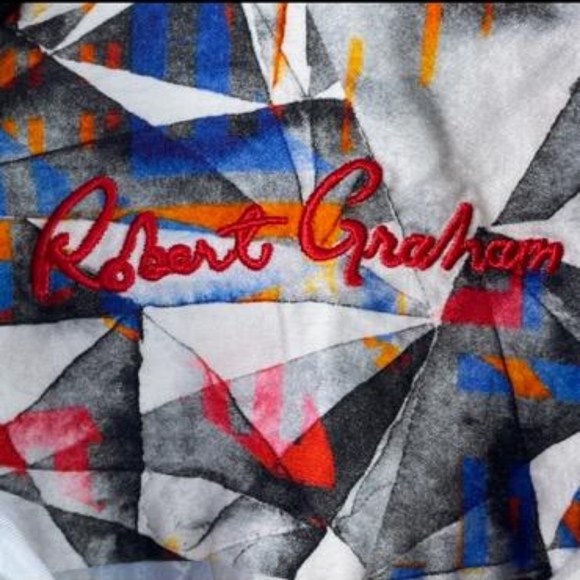 Robert Graham Shirt Size L Button down short sleeve - Picture 3 of 6